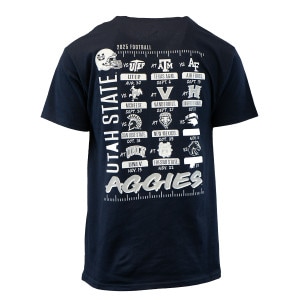 Utah State 2025 Football Schedule Unisex T-Shirt navy blue